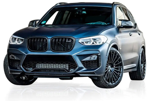Kidney Grilles M-Look (2018-2021, Matte Black) for BMW X3 G01 2018- - image 1