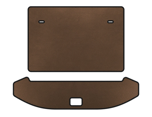 EVA trunk mat (3 rows, Brown) for Jetour X70 - image 1