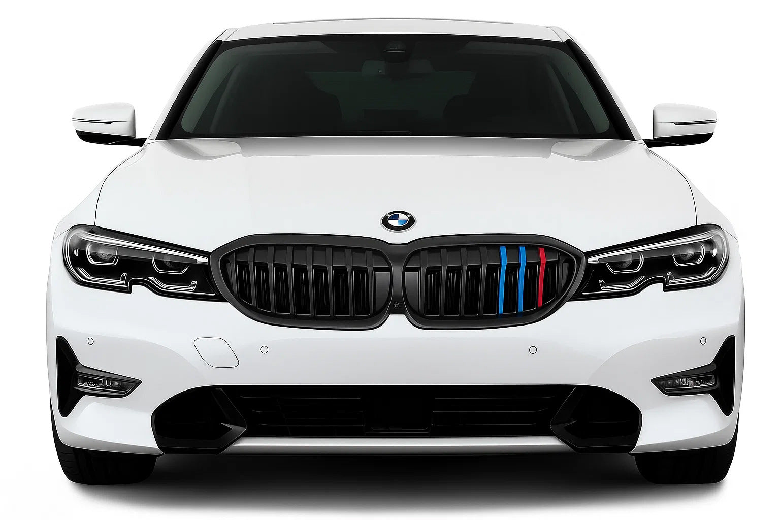 Kidney Grilles 1 Bar (2018-2022, M-Color) for BMW 3 Series G20/G21 2018- - image 1
