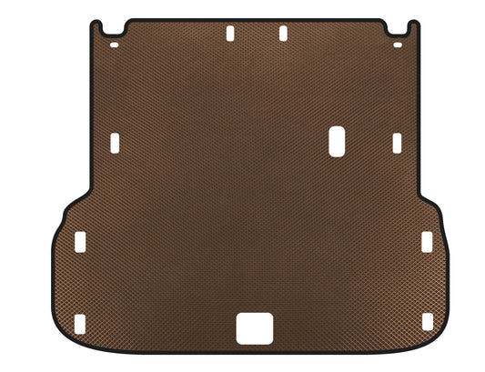 EVA trunk mat (up to 2nd row, Brown) for Infiniti QX60 2016-2021 - image 1