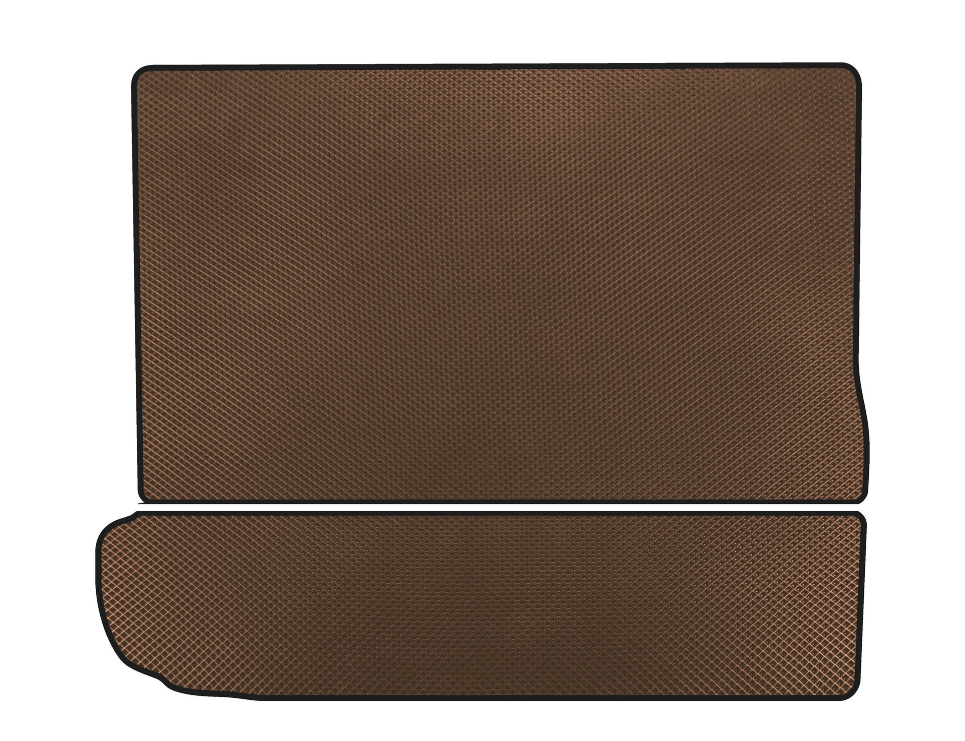 EVA Trunk Mat (3rd Row Folded, Brown) for Citroen C-4 Picasso 2013-2022 - image 1