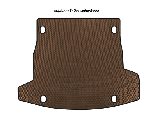 EVA V-3 trunk mat (without subwoofer, Brown) for Alfa Romeo Stelvio - image 1