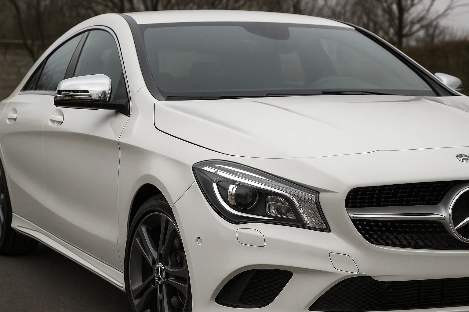 Mirror Covers (2 pcs, Stainless Steel) for Mercedes CLA C117 2013-2019 - image 3