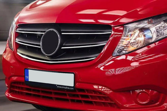 Chrome Grille Covers 2020+ (5 pcs, Stainless Steel) for Mercedes Vito/V-class W447 2014- - image 1
