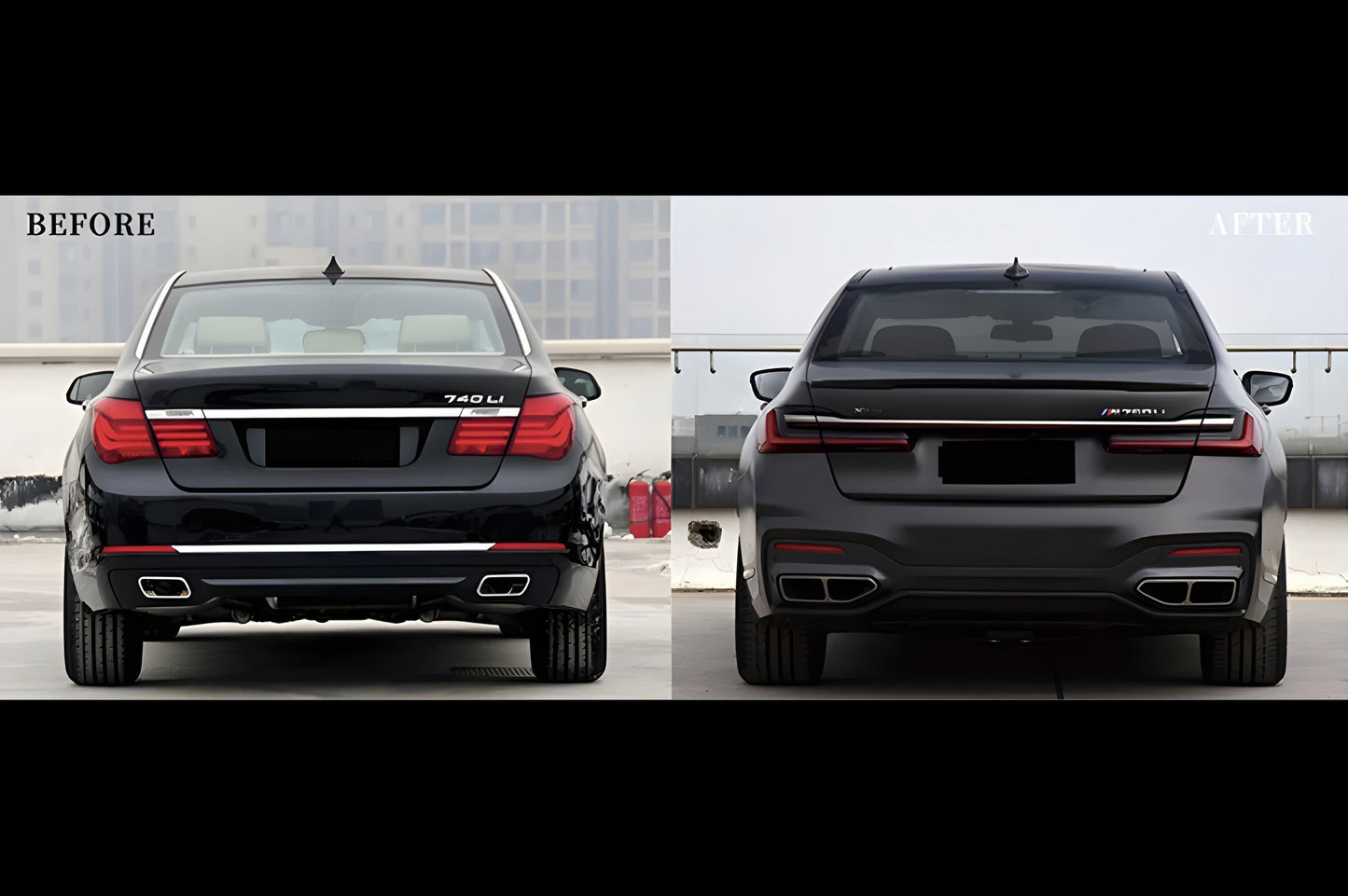 Facelift Kit to G12 M760 (with trunk lid and rear fender replacement) for BMW 7 Series F01/F02 2008-2015 - image 131