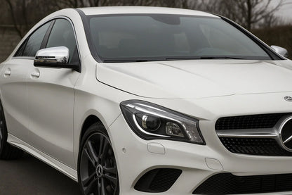 Mirror Covers (2 pcs, Stainless Steel) for Mercedes CLA C117 2013-2019 - image 3