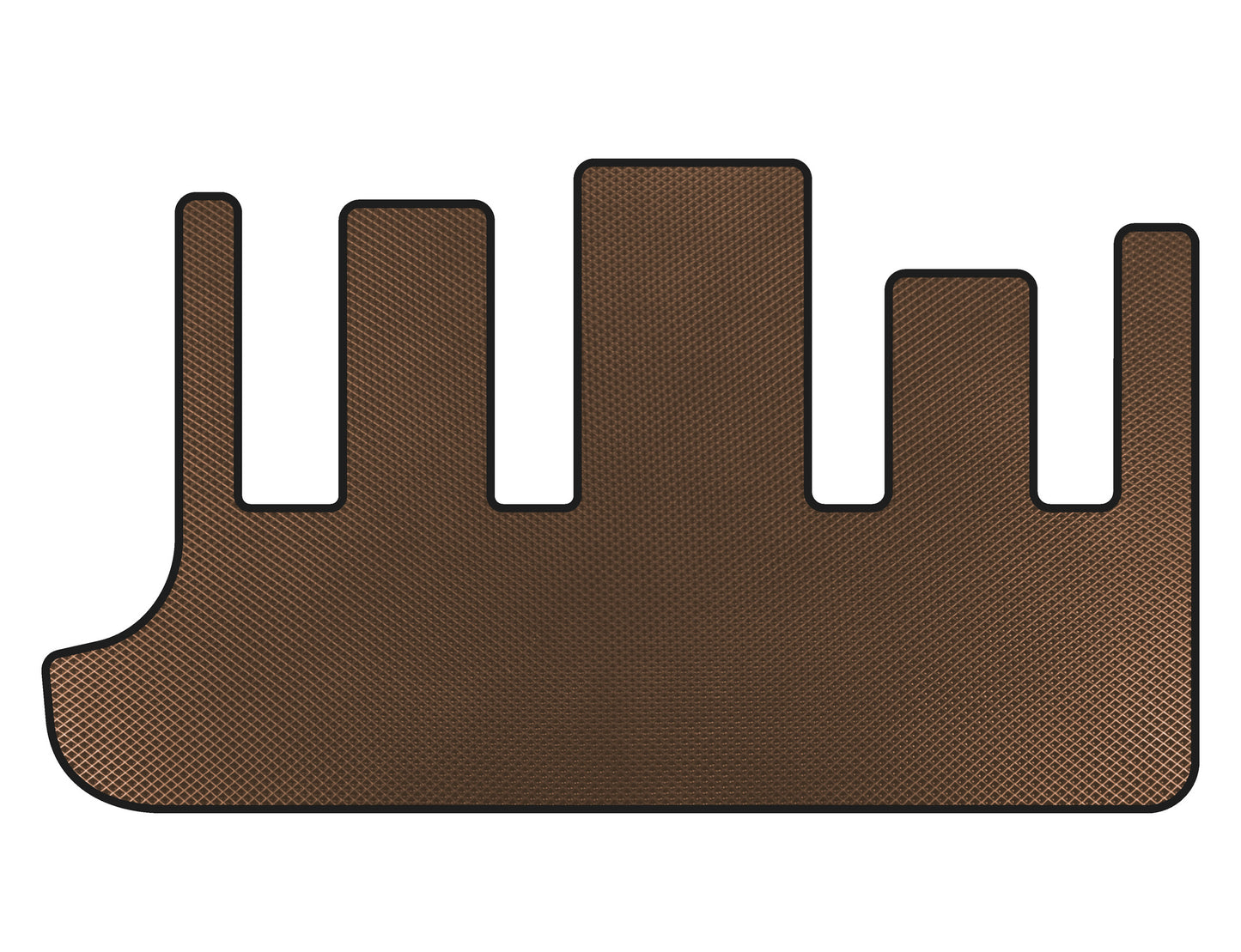 EVA Trunk Mat (for Grand Voyager, Brown) for Chrysler Voyager 2001-2007 - image 3