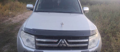 The hood deflector (EuroCap) for Mitsubishi Pajero Wagon IV - Reelken Auto