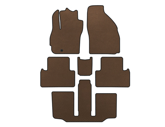 EVA Floor Mats (3 Rows, 7-Seater, Brown) for Mazda 5 2005-2009 - image 1