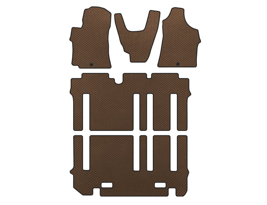 EVA Floor Mats (full interior, Brown) for Hyundai H300, H1, Starex 2008-2020 - image 1
