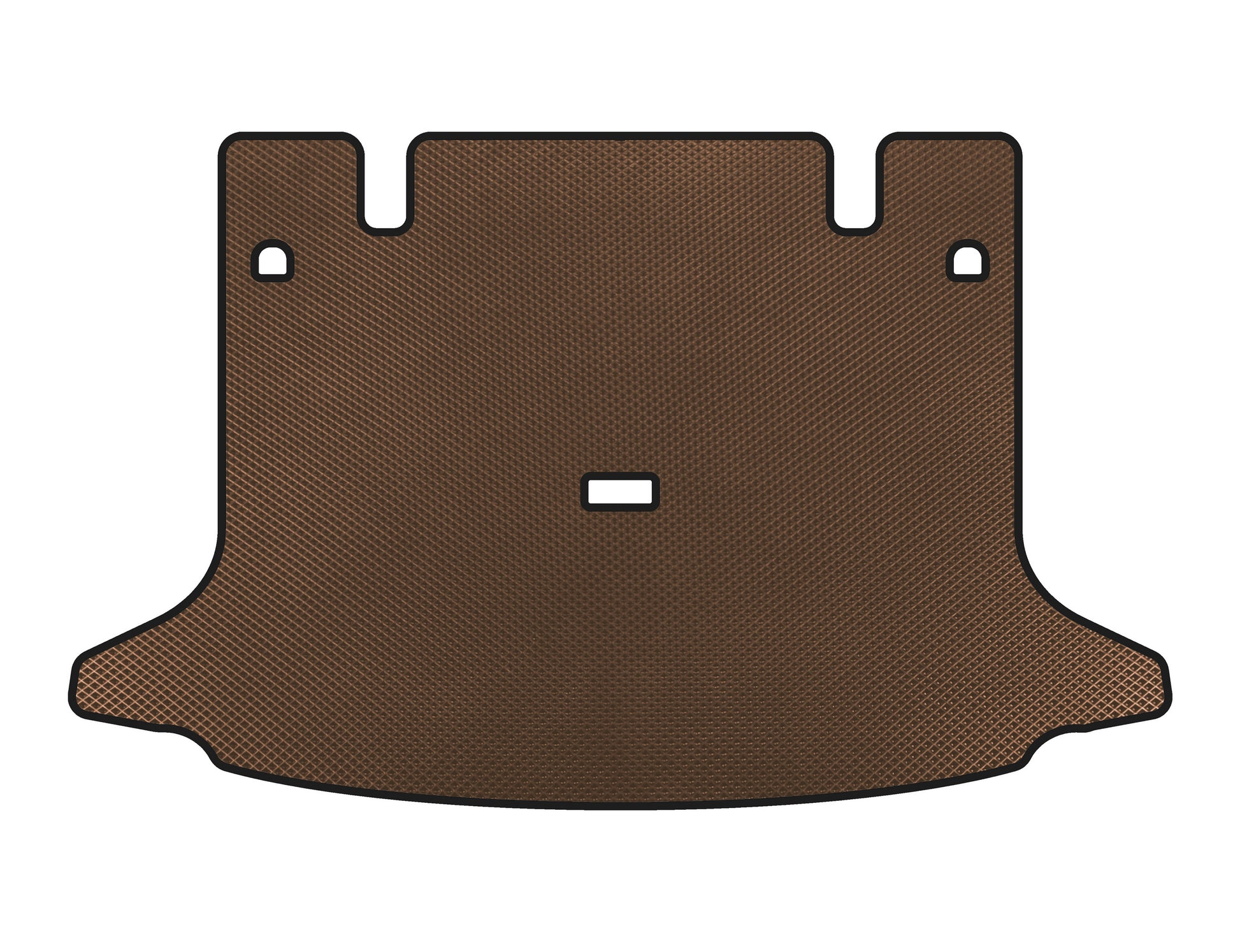 Trunk mat (SW, 7-seater, Brown) for Dacia Logan I 2005-2008 - image 1