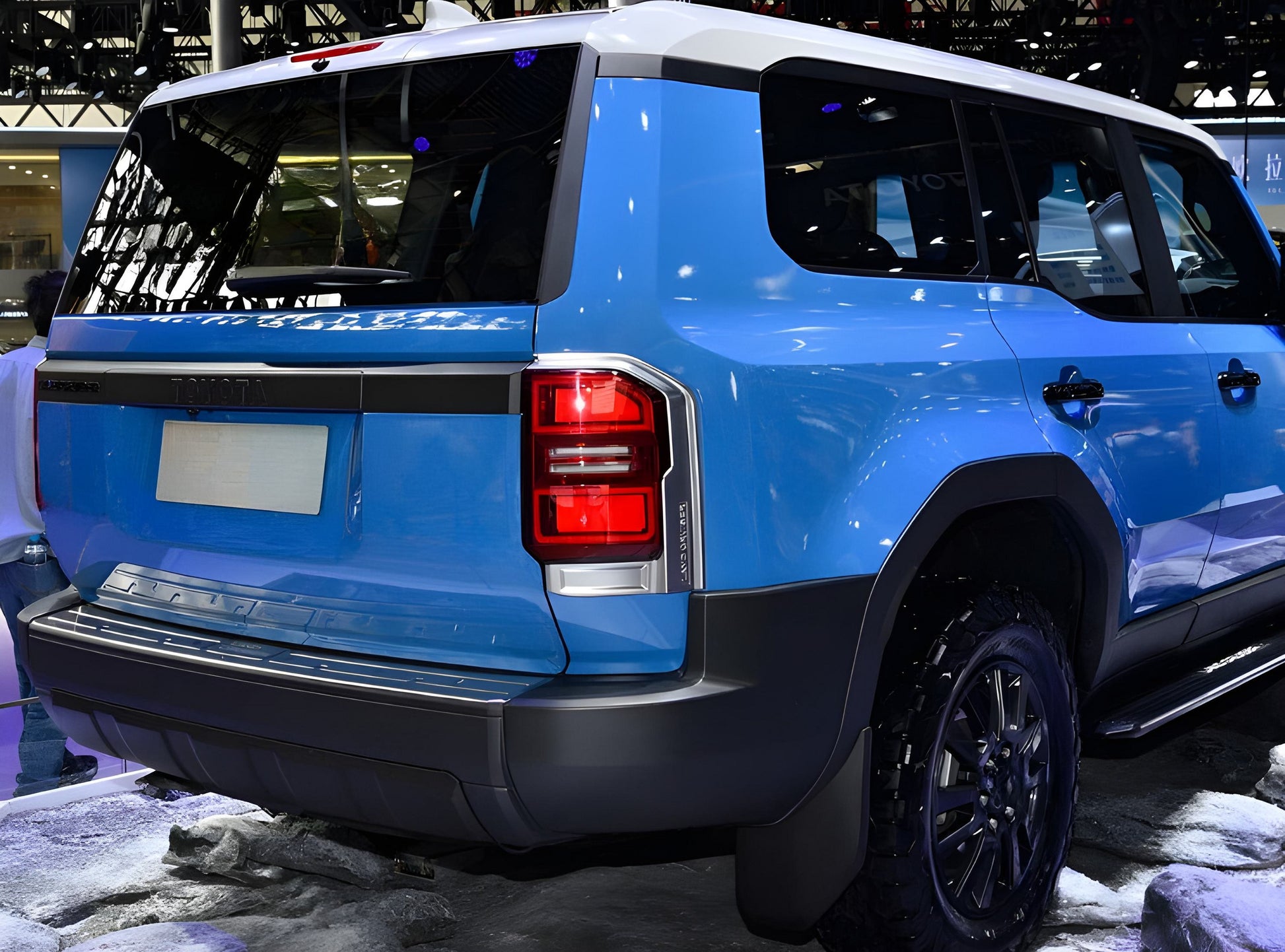 Chrome Tail Light Covers for Toyota Land Cruiser Prado 250 2023- - image 3