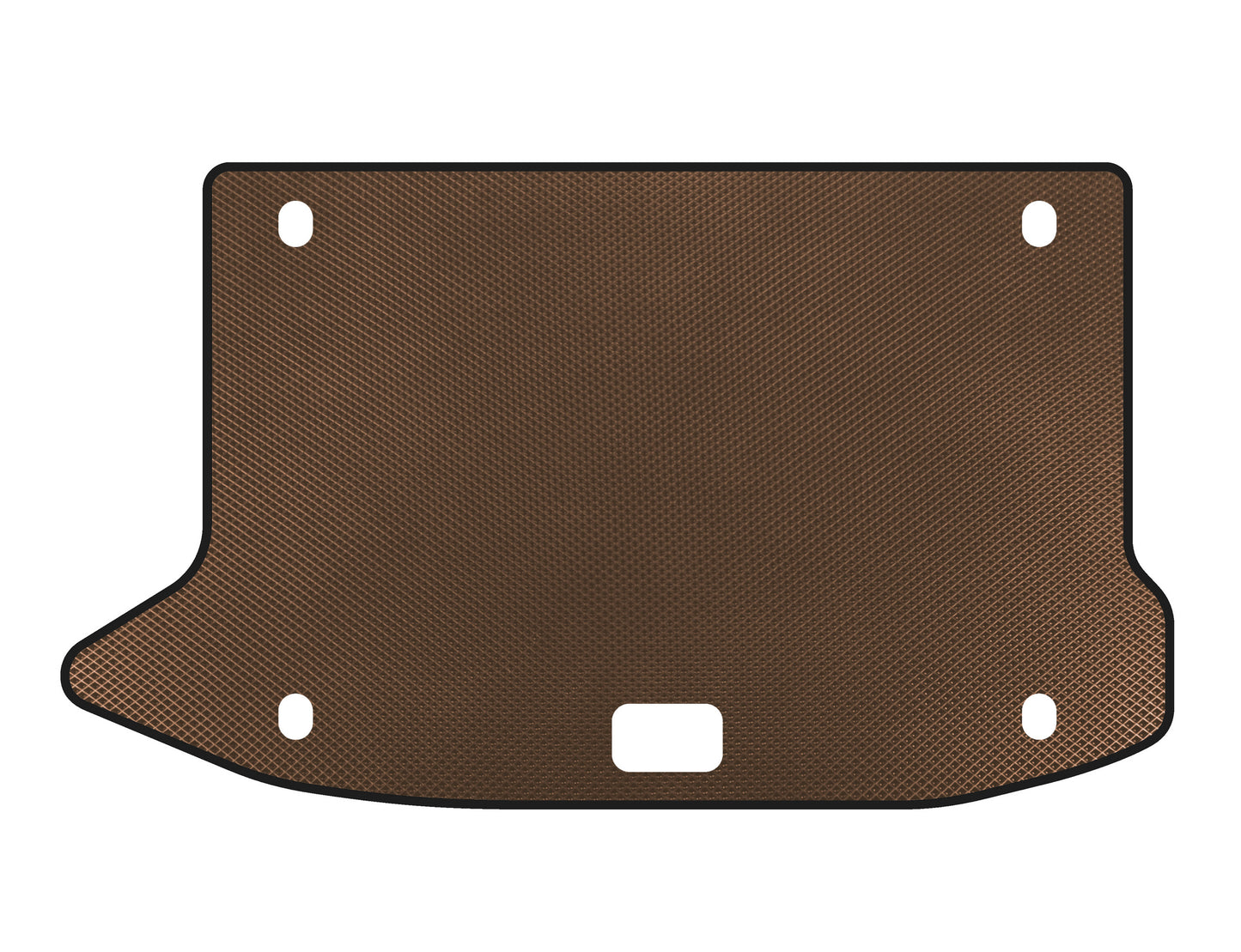 EVA trunk mat (2017-2020, Petrol, Brown) for Hyundai Kona 2017-2023 - image 1
