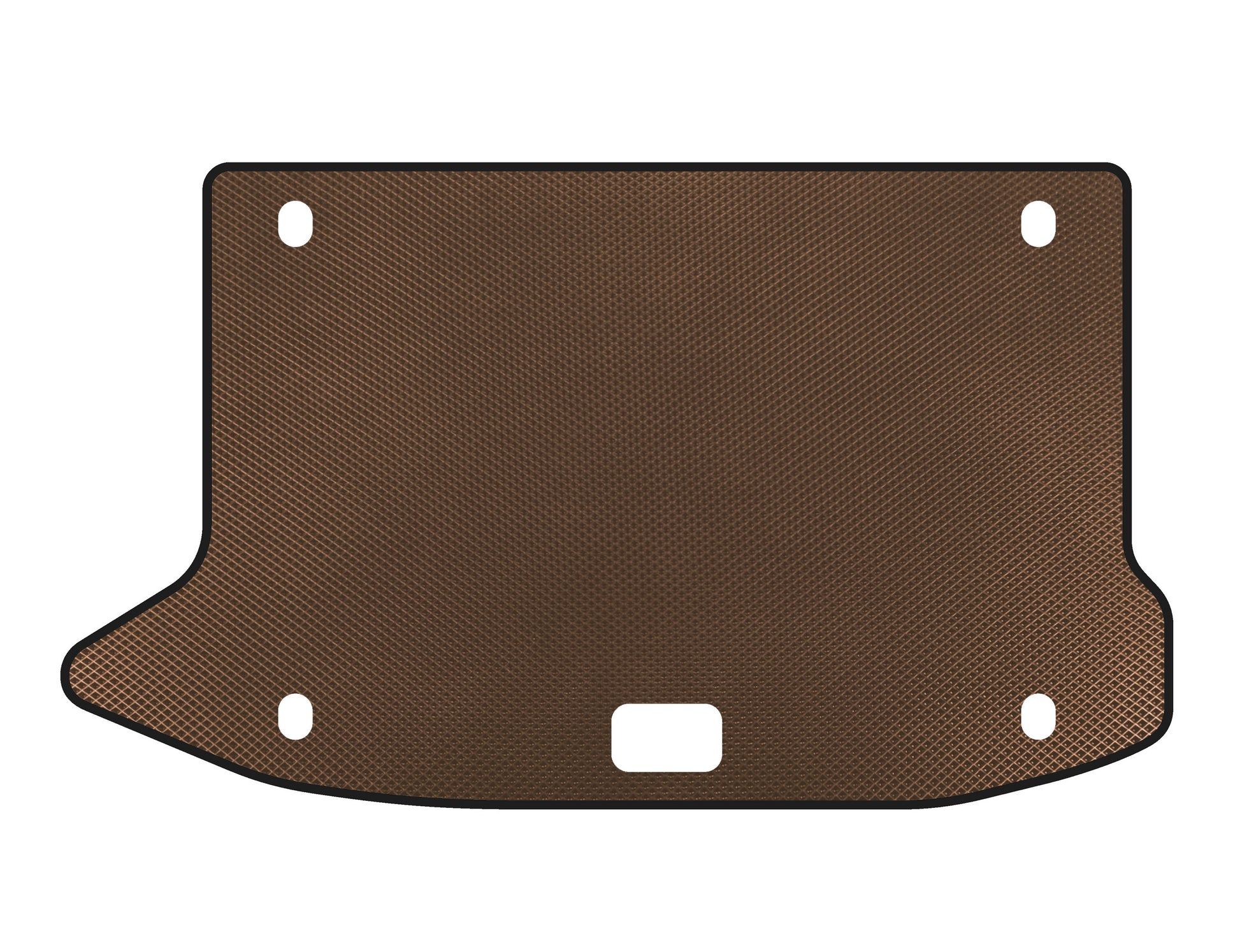 EVA trunk mat (2017-2020, Petrol, Brown) for Hyundai Kona 2017-2023 - image 1