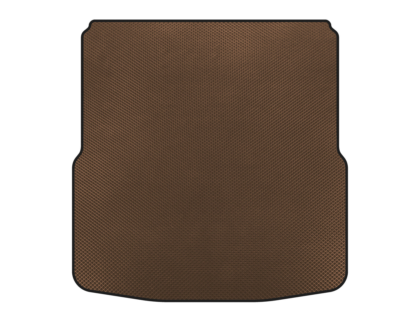 Trunk mat (double floor, SW, Brown) for Skoda Superb 2009-2015 - image 1