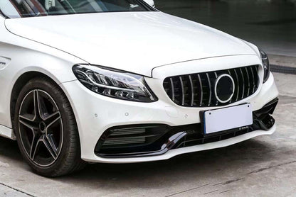 Front bumper assembly (AMG C63-design 2018-2021) for Mercedes C-сlass W205 2014-2021 - image 1