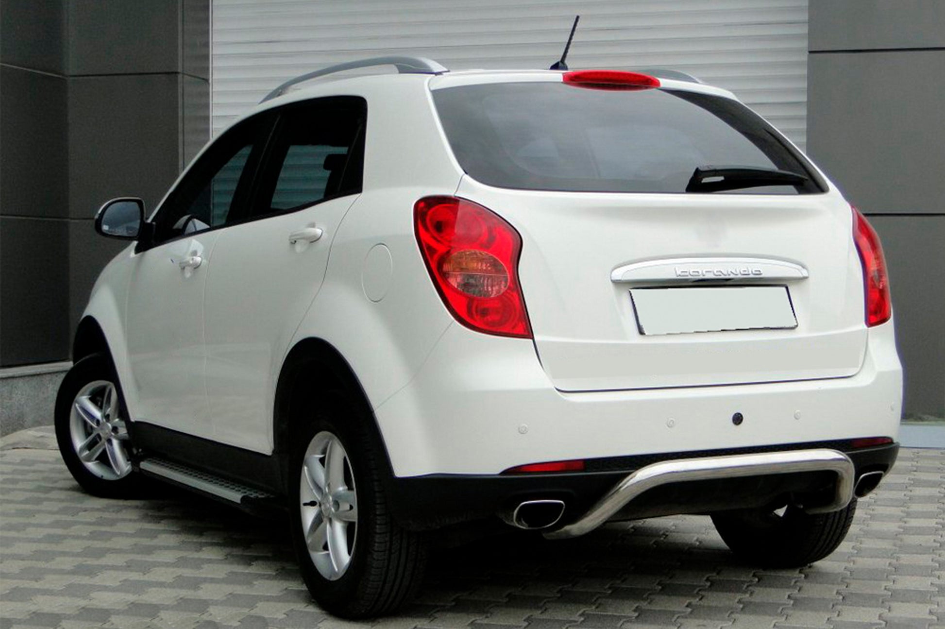 Rear Bar AK006 Stainless Steel for SsangYong Korando 2010-2019 - image 1