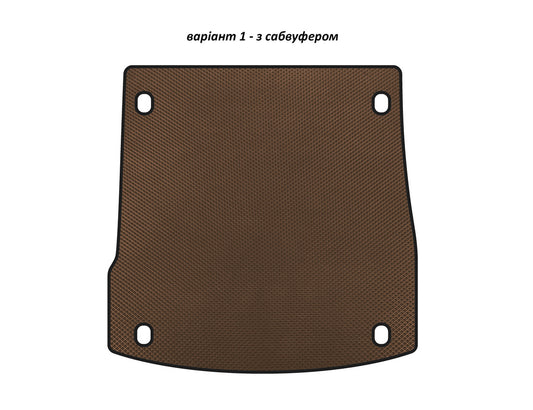 EVA V-1 trunk mat (with subwoofer, Brown) for Alfa Romeo Stelvio - image 1