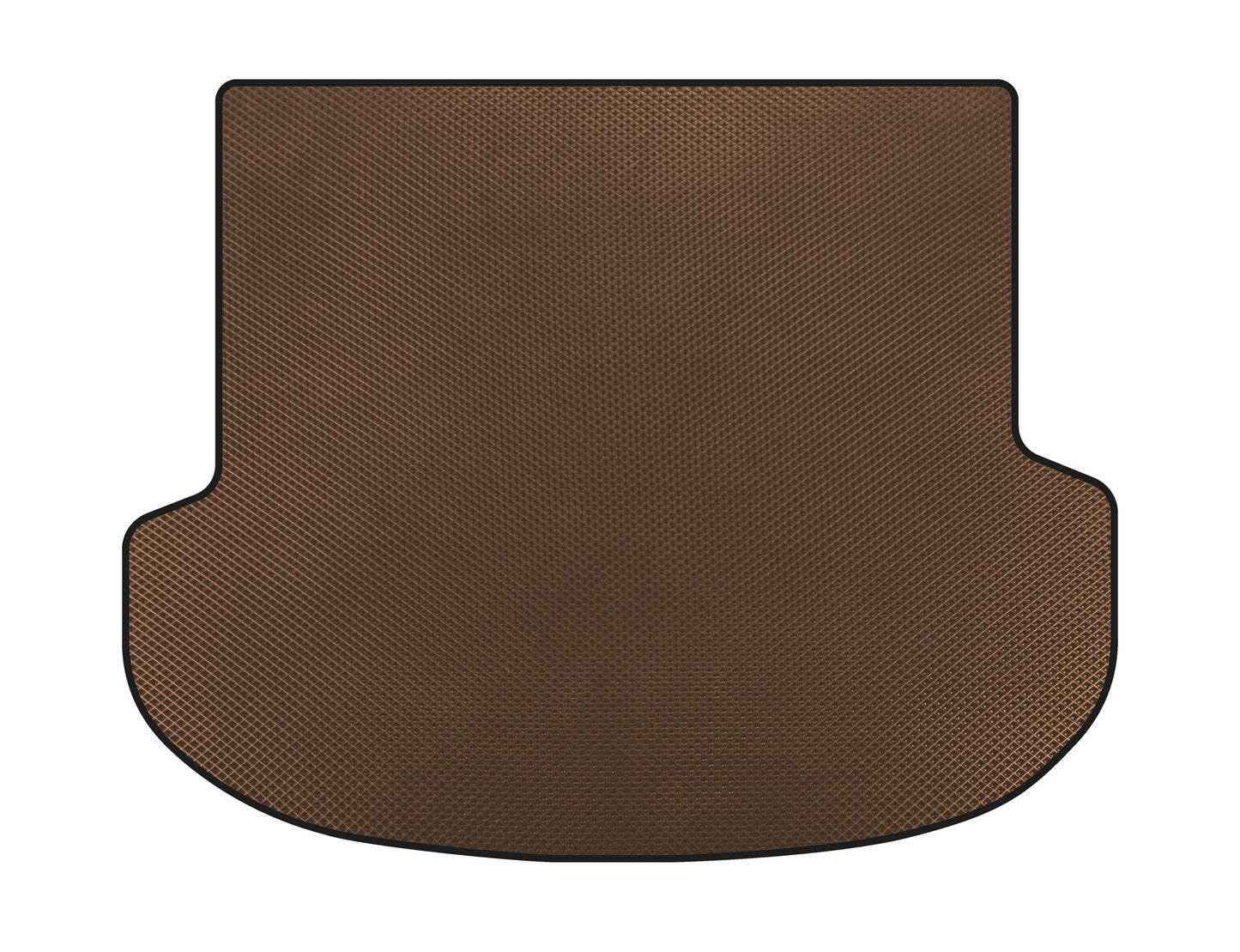 EVA trunk mat (2020-2023, Brown) for Hyundai Santa Fe 4 2018-2023 - image 1