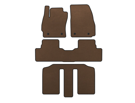 EVA Floor Mats (3 Rows, Brown) for Mazda 5 2010-2018 - image 1