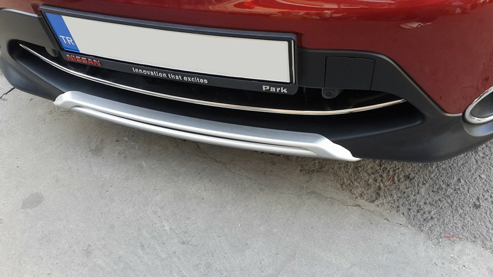Front bumper protector stainless steel (2014-2017) for Nissan Qashqai 2014-2021 - image 4