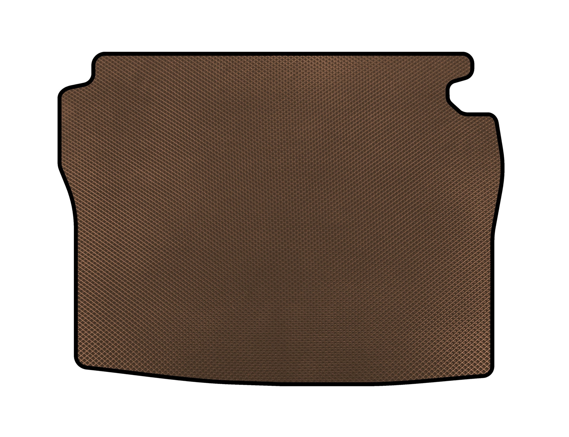 EVA Trunk Mat (SD, Short Base, Brown) for Mercedes S-сlass W126 1979-1991 - image 1
