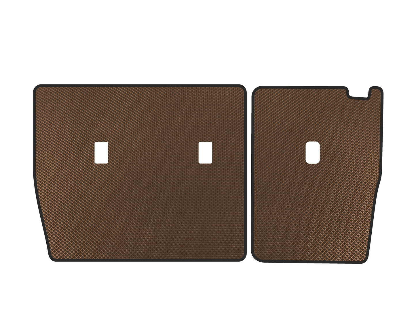 EVA seat back mats for 2nd row (EV, brown) for BYD Tang 2018- - image 1