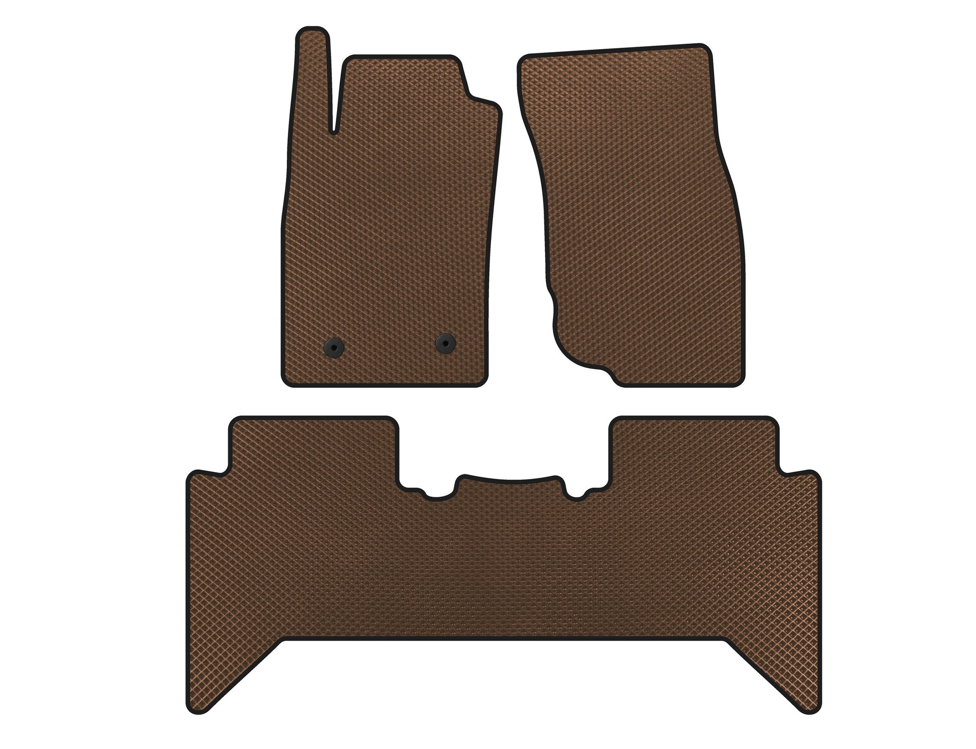 EVA Floor Mats (Brown) for Toyota Hilux 2006-2015 - image 1