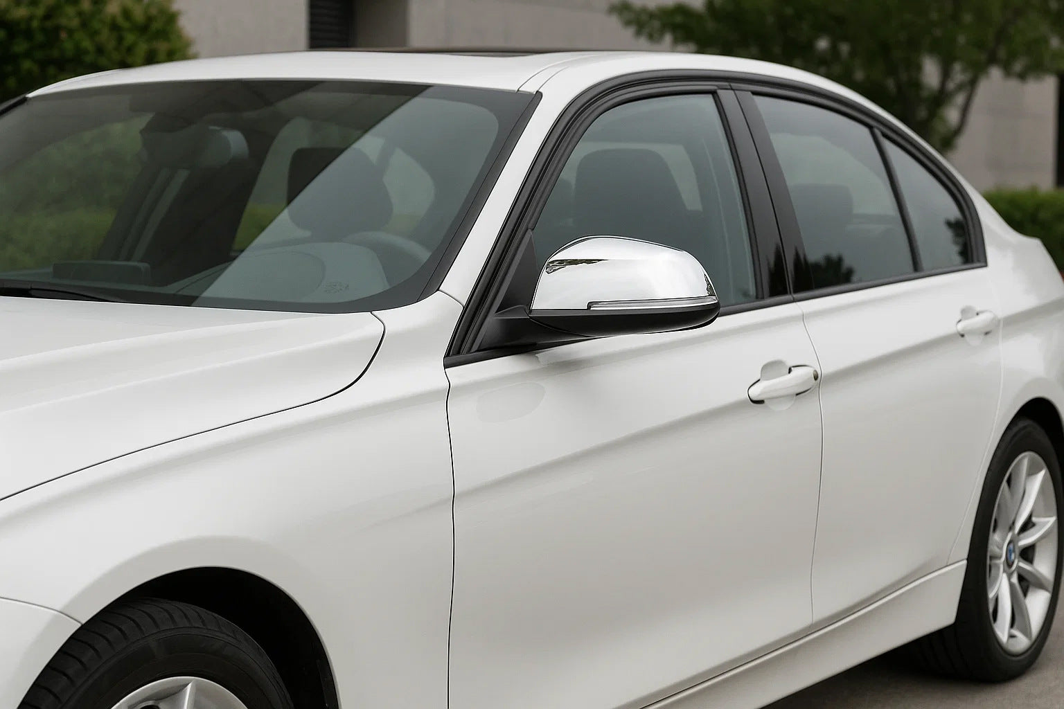 Mirror Covers (2 pcs, Stainless Steel) Carmos for BMW 3 Series F-30/31/34 2012-2019 - image 1