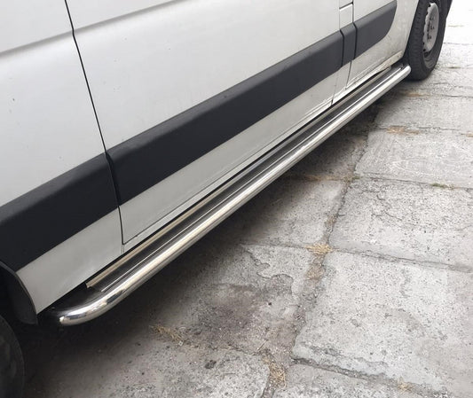 Side area Premium (2 pcs., Stainless steel.) for Renault Master 2011-2023 - image 1
