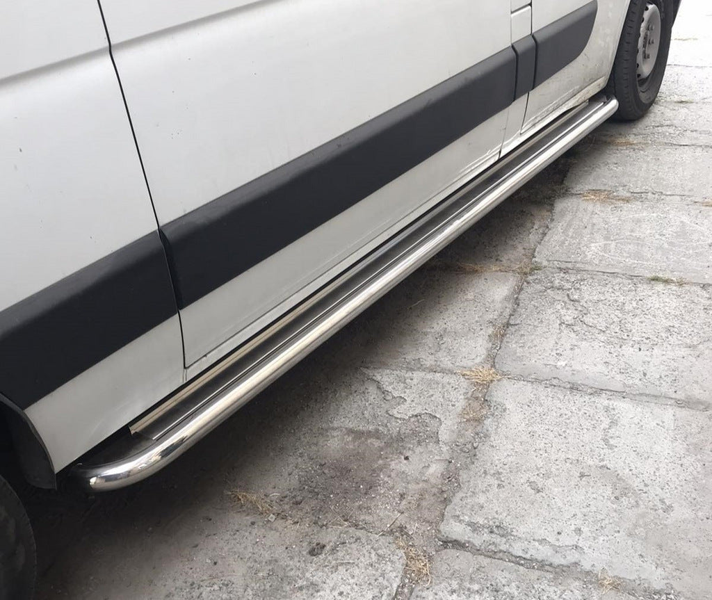 Premium Side Steps (2 pcs, Stainless Steel) for Renault Master 2011-2023 - image 1