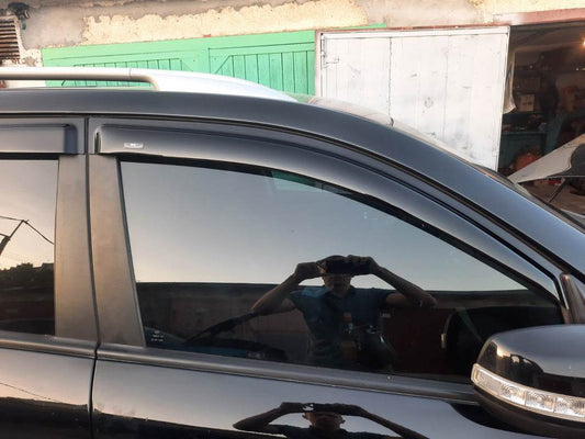 Deflectors (4-piece, HIC) for Kia Sorento II XM 2009-2014 - Reelken Auto