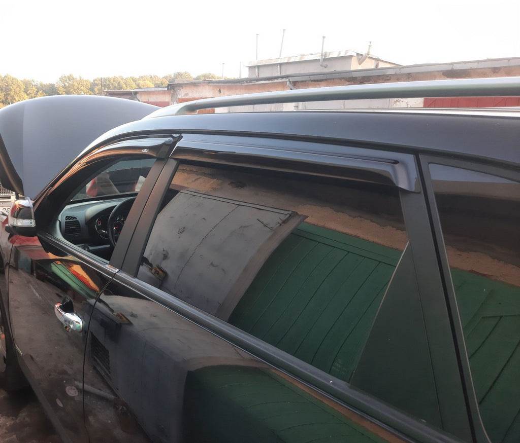 Deflectors (4-piece, HIC) for Kia Sorento II XM 2009-2014 - Reelken Auto