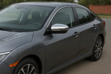 Mirror Covers (2 pcs, Stainless Steel) for Honda Civic Sedan 2021- - image 1