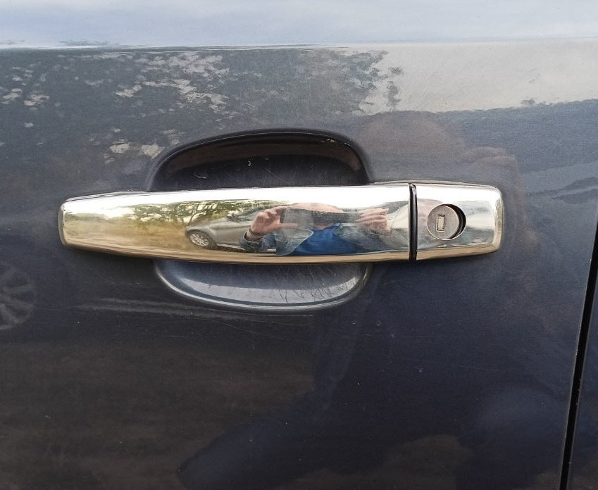 Chrome Door Handle Covers (4 pcs, Stainless Steel) for Opel Vectra C 2002-2008 - image 3