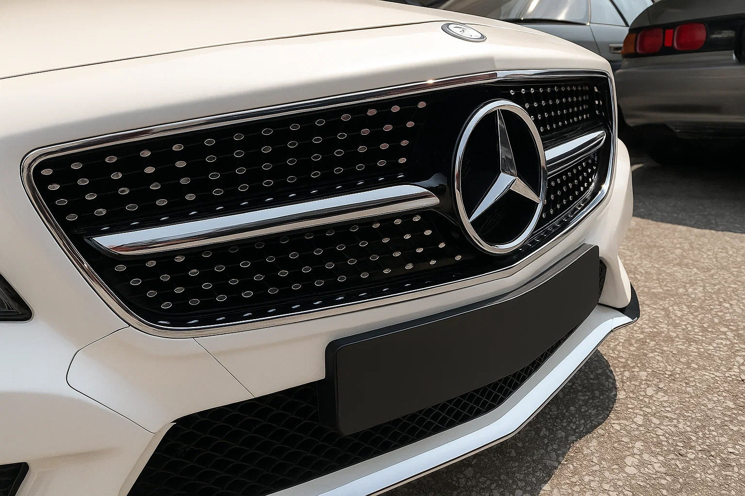Front Grille 2011-2014 (Diamond Silver) for Mercedes CLS C218 2011-2018 - image 5