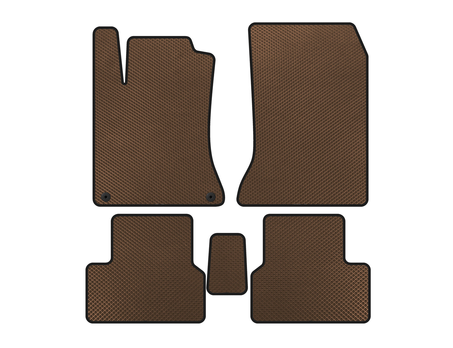 EVA Floor Mats (2011-2014, Brown) for Mercedes B-class W246 2011-2018 - image 1