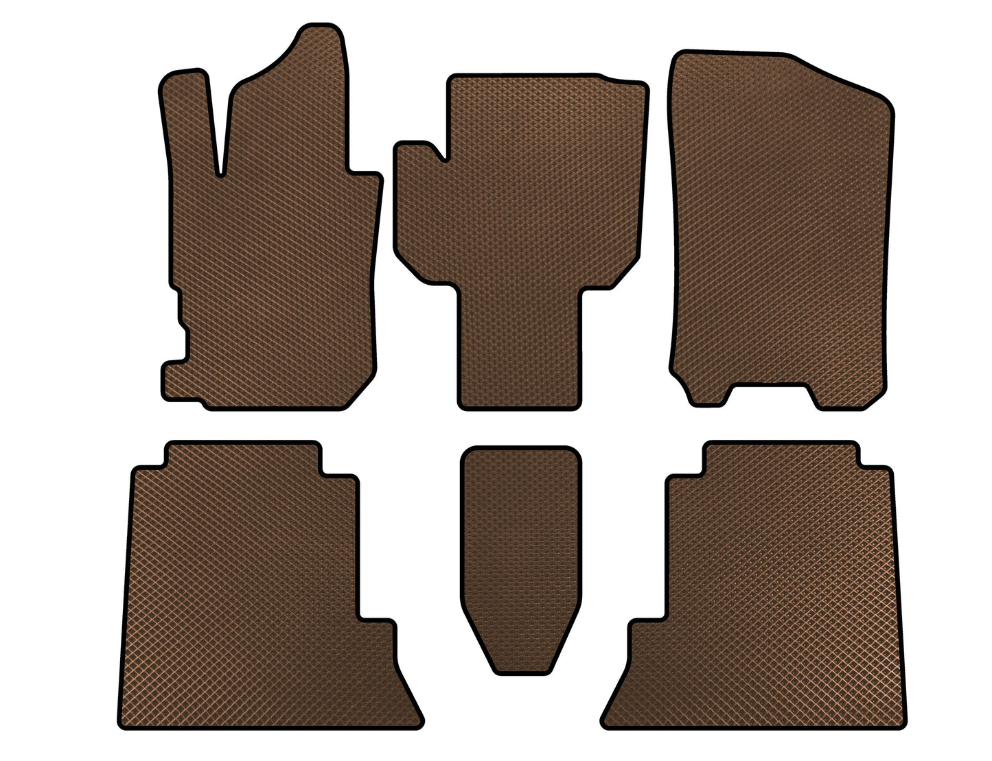 EVA Floor Mats (Brown) for Honda FR-V 2004-2009 - image 1