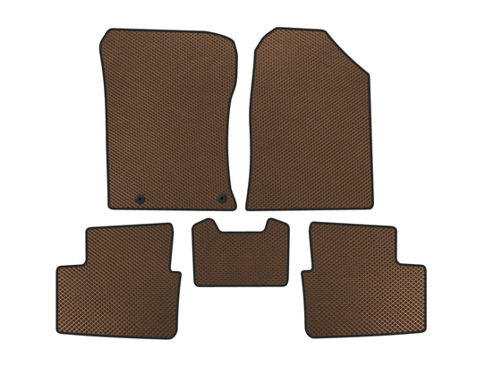 EVA Floor Mats (2021-, Brown) for Kia Ceed 2018- - image 1