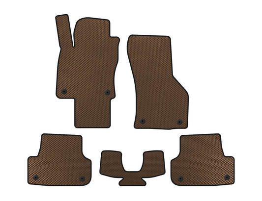EVA Floor Mats (for E-tron, Sportback, Brown) for Audi A3 2012-2020 - image 1