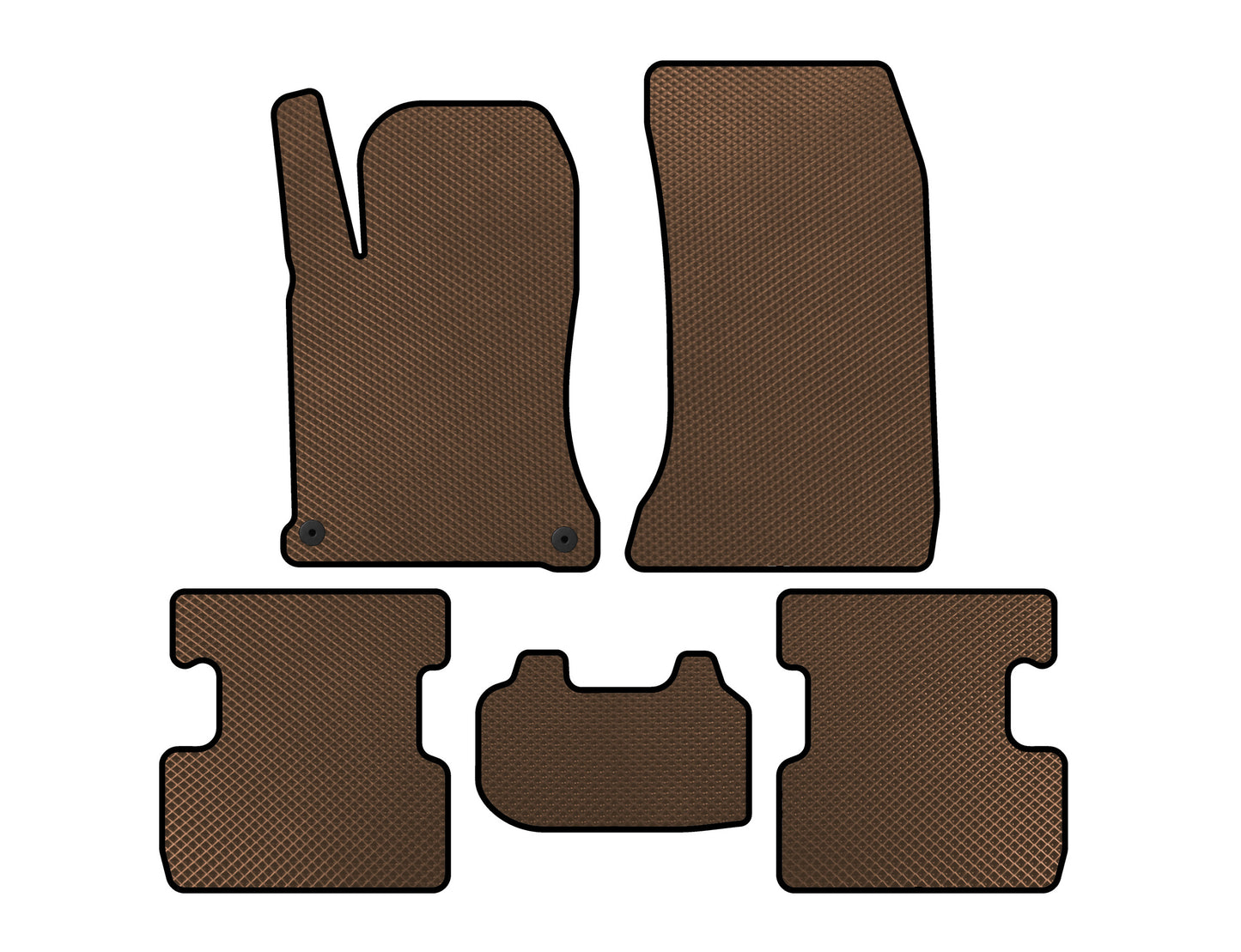 EVA Floor Mats (Brown) for Mercedes GLA X156 2014-2019 - image 1