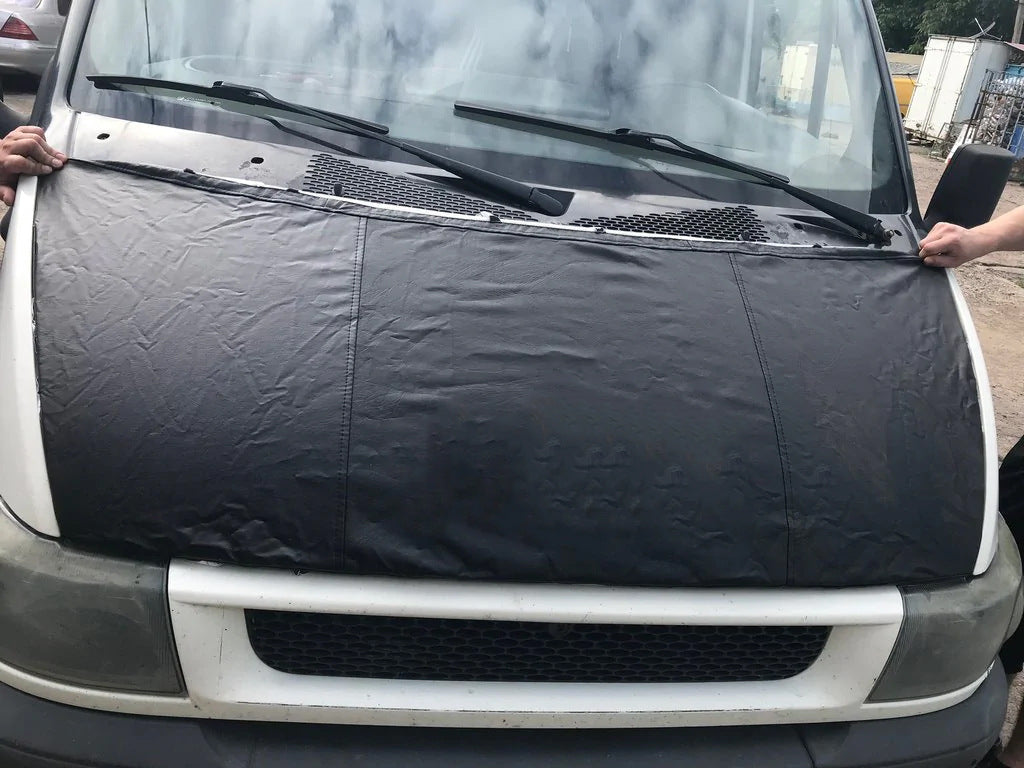 Hood Bra (2000-2006, Leatherette) for Ford Transit 2000-2014 - image 3