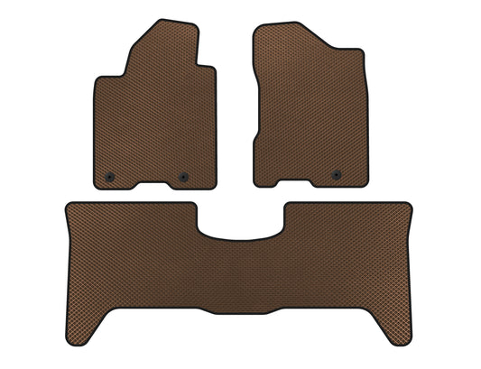 EVA Floor Mats (2 Rows, 2003-2008, Brown) for Nissan Armada 2003-2015 - image 1