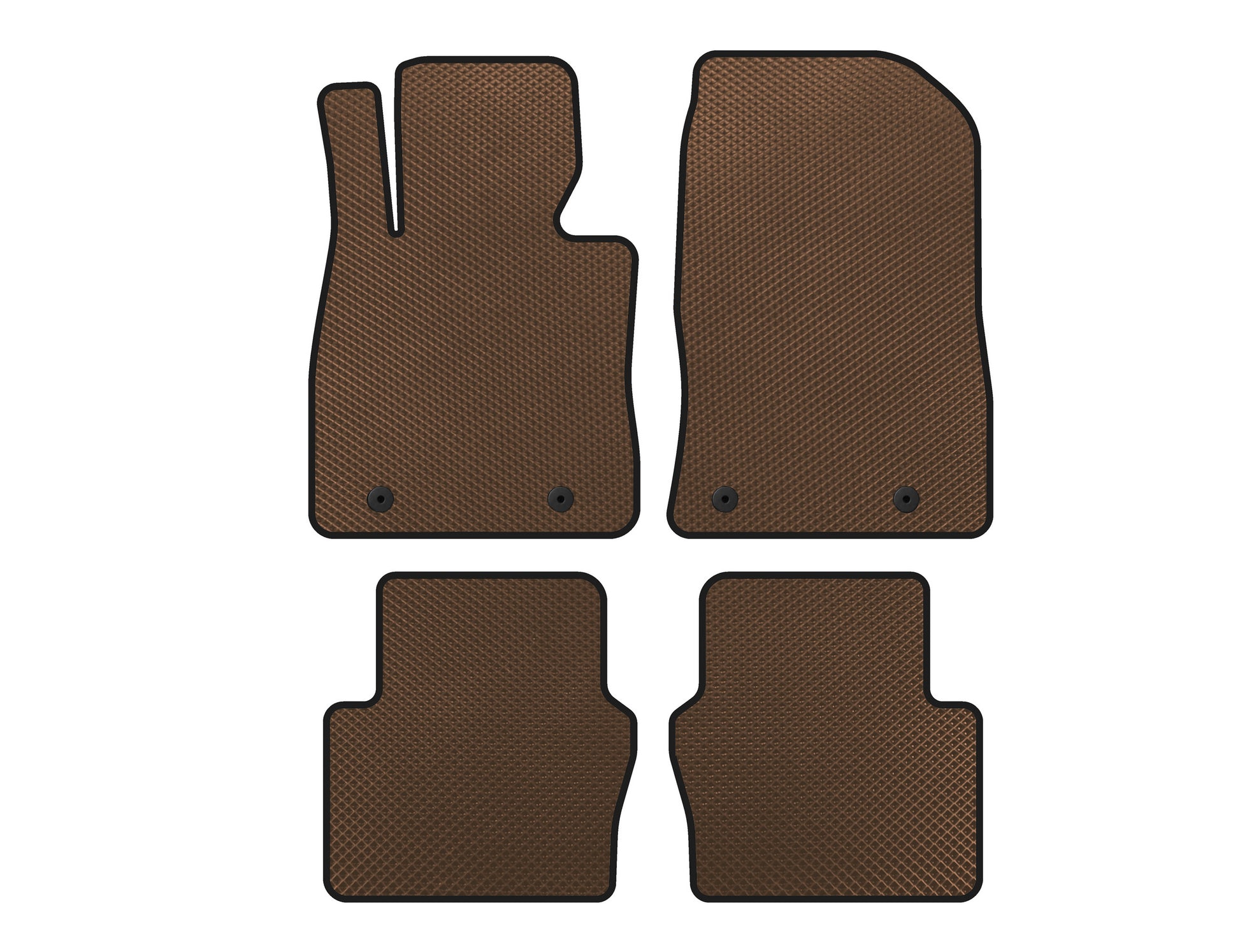 EVA Floor Mats (Electro, 2017-2020, SD, Brown) for Toyota Yaris 2010-2020 - image 1