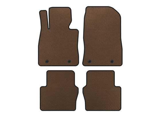 EVA Floor Mats (Electro, 2017-2020, SD, Brown) for Toyota Yaris 2010-2020 - image 1