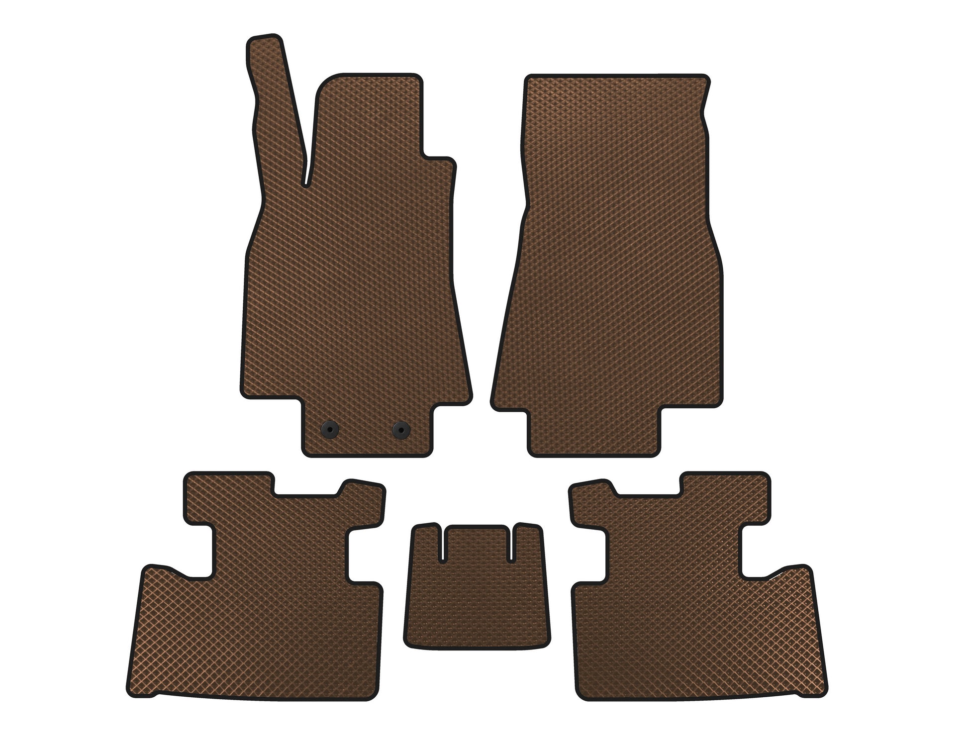 EVA Floor Mats (2004-2008, HB, 5-Door, Brown) for Mercedes A-сlass W169 2004-2012 - image 1