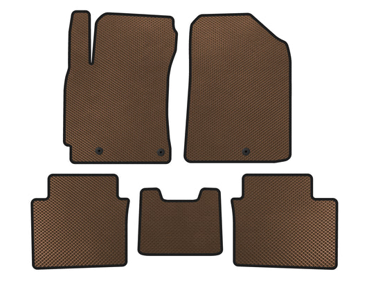 EVA Floor Mats (2018-2021, Brown) for Kia Forte 2008–2024 - image 1