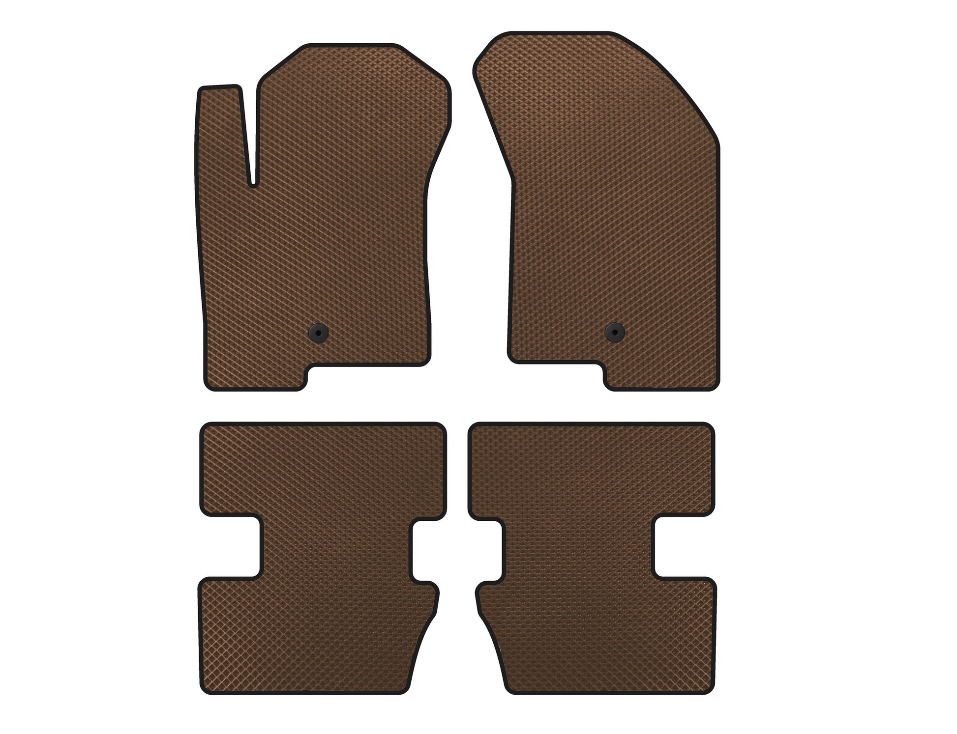 EVA Floor Mats (2006-2011, Brown) for Jeep Compass 2006-2016 - image 1