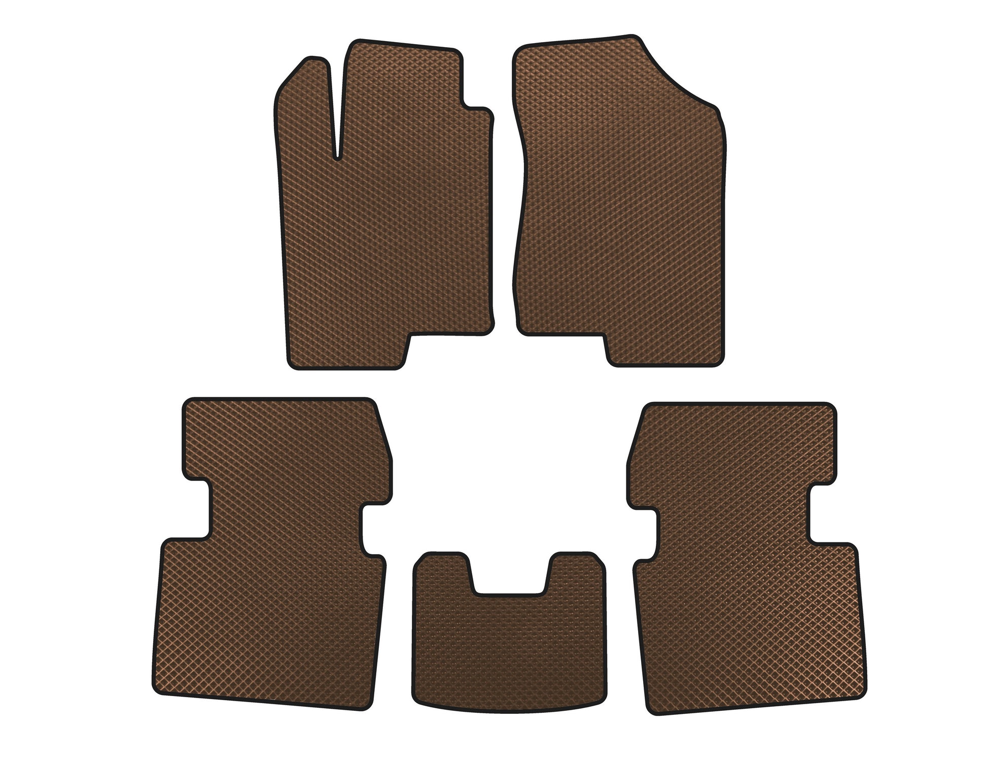 EVA Floor Mats (Brown) for Hyundai Sonata NF 2004-2009 - image 1