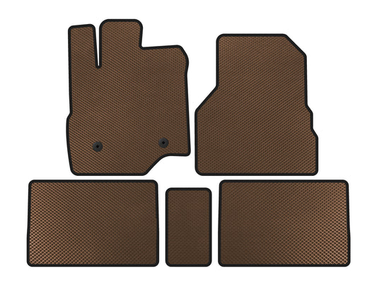 EVA Floor Mats (Brown) for GMC Terrain 2009-2017 - image 1